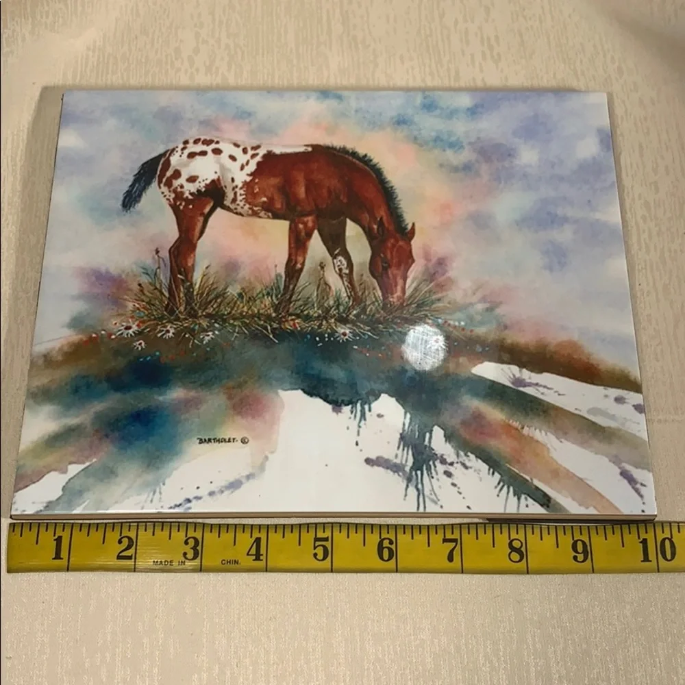 Ceramic Horse Art Tile